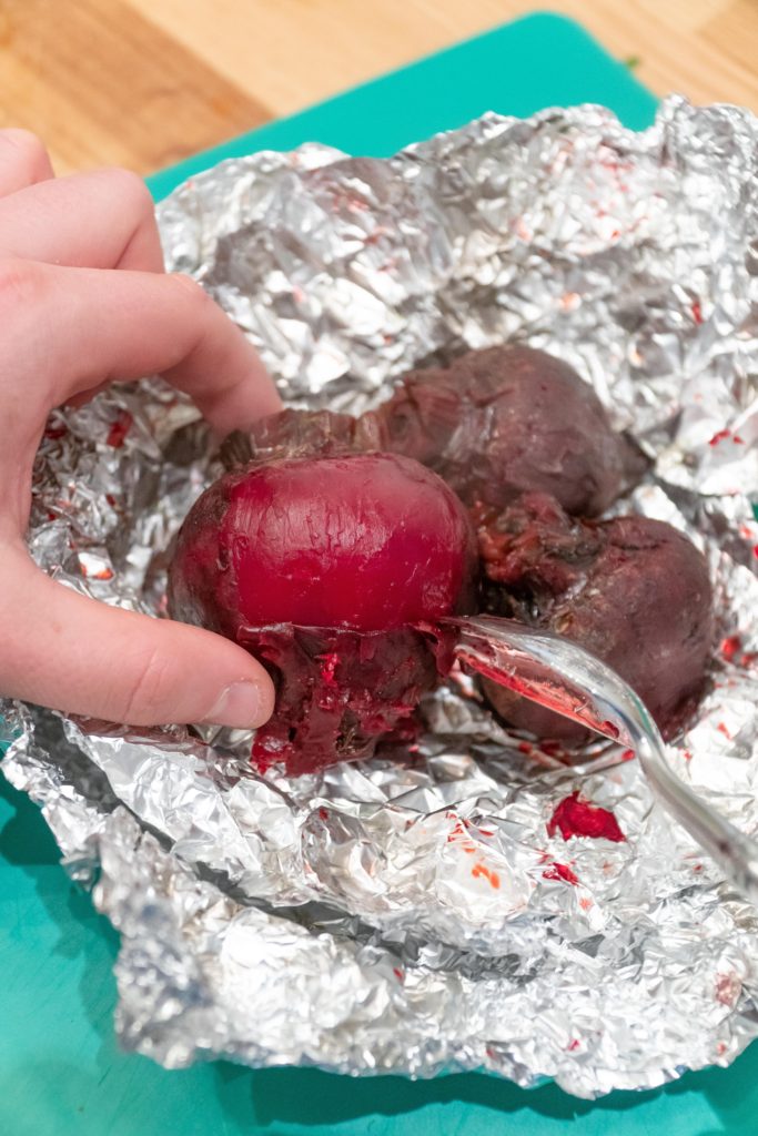 How to Peel Roasted Beets 