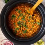 Slow Cooker Chicken Tinga in Slow Cooker