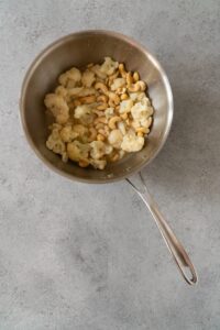 Boiling Cauliflower and Cashews